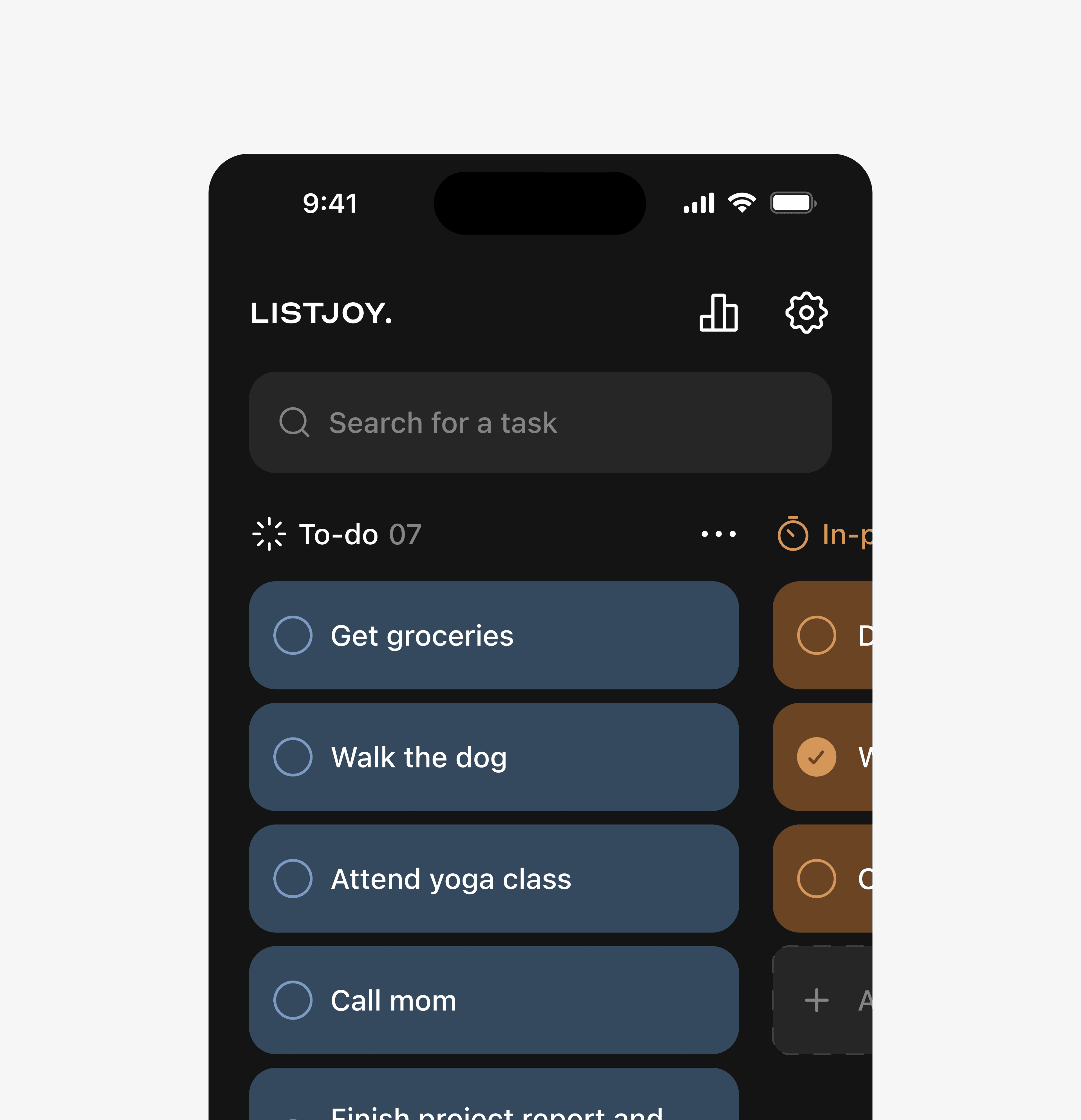 Listjoy - Project Snapshot