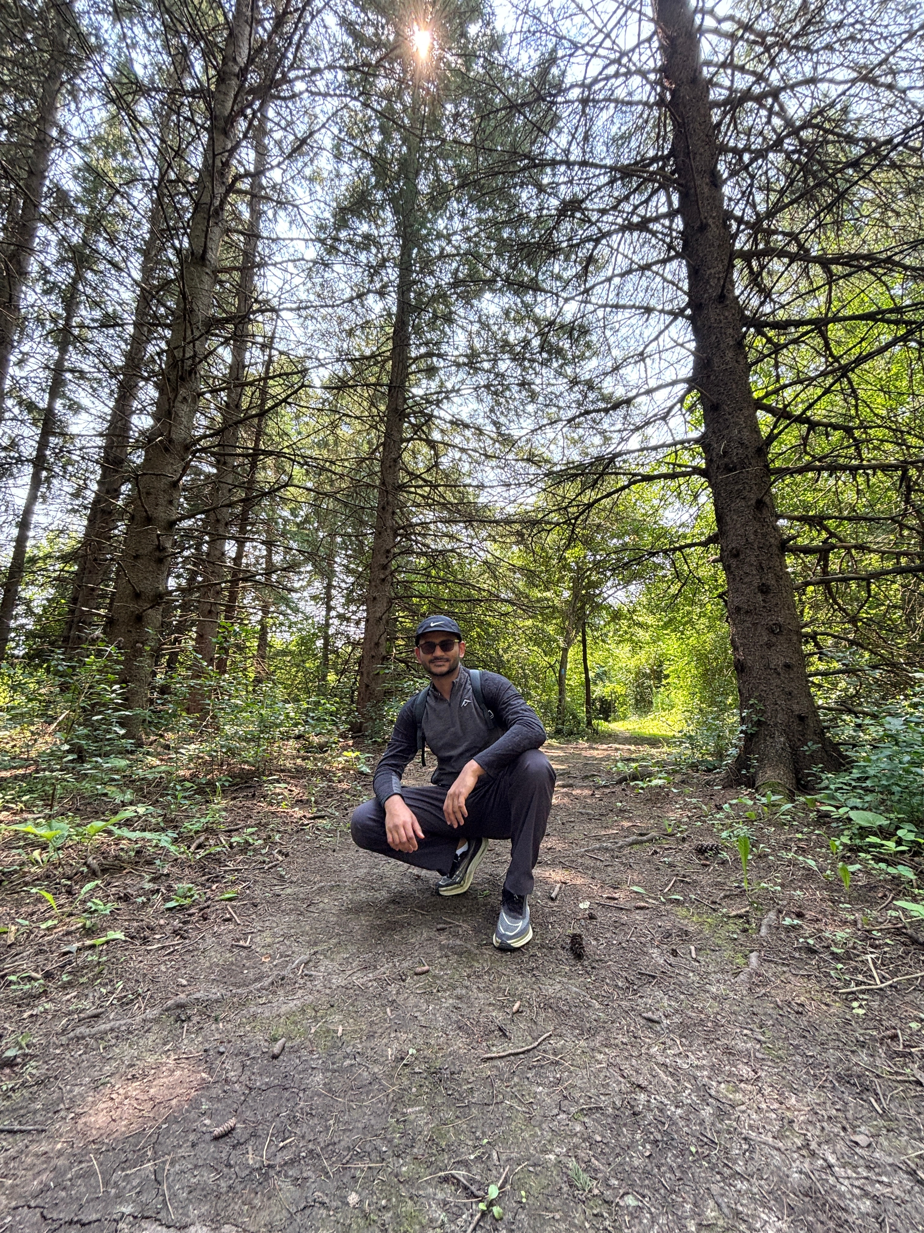 Atmiya on a forest trek trail